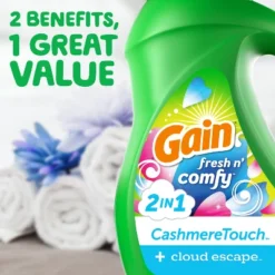 Gain Liquid Laundry Detergent - Fresh & Comfy -Household Cleaning Supplies GUEST fd48fc2b c798 479e 8c11 4b4837cc77e6