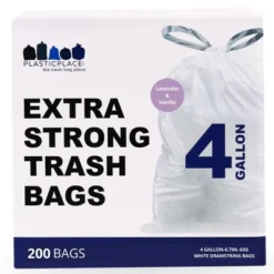 Plasticplace 4 Gallon Scented Garbage Can Liners, Lavender And Soft Vanilla, 200 Count -Household Cleaning Supplies GUEST fda9840a 5949 42f4 b5f2 436ff8fc63fa